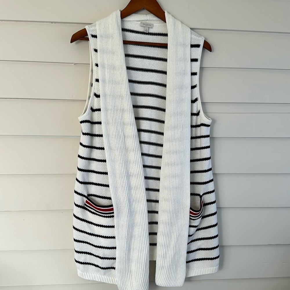 Striped Cotton Sweater Vest Coastal Grandmother Ralph Lauren Weekend Preppy